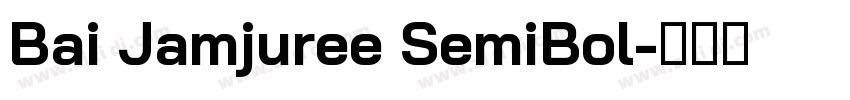 Bai Jamjuree SemiBol字体转换